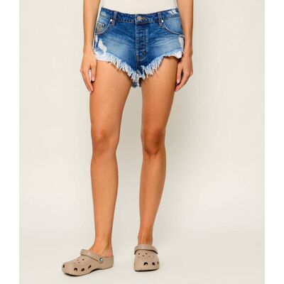 One Teaspoon Jeansowe Szorty Rollers Loose fit low waist niebieski 27 One Teaspoon Jeansowe Szorty Rollers Loose fit low waist niebieski 27