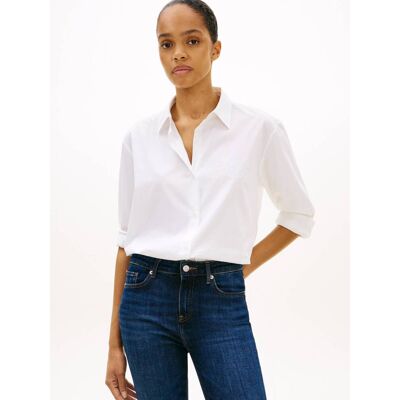 Tommy Hilfiger Koszula Oversize fit biały 34 Tommy Hilfiger Koszula Oversize fit biały 34