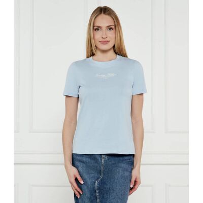 Tommy Hilfiger T-shirt Regular Fit błękitny XL Tommy Hilfiger T-shirt Regular Fit błękitny XL