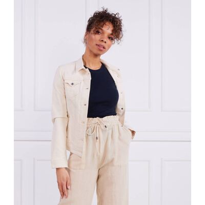 Pepe Jeans London Kurtka jeansowa THRIFT Regular Fit beżowy S Pepe Jeans London Kurtka jeansowa THRIFT Regular Fit beżowy S