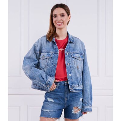 Pepe Jeans London Kurtka jeansowa TURNER RAINBOW Regular Fit niebieski XS Pepe Jeans London Kurtka jeansowa TURNER RAINBOW Regular Fit niebieski XS