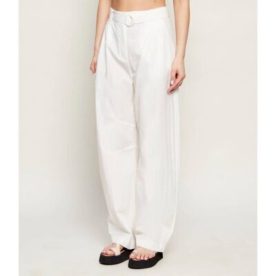 Patrizia Pepe Spodnie Relaxed fit biały 40 Patrizia Pepe Spodnie Relaxed fit biały 40