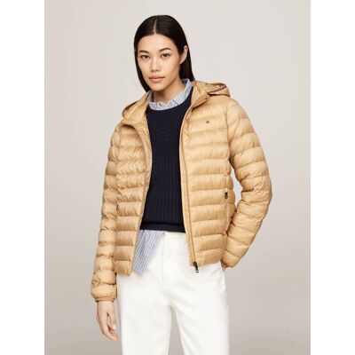 Tommy Hilfiger Kurtka LW PADDED GLOBAL STRIPE Regular Fit musztardowy XS Tommy Hilfiger Kurtka LW PADDED GLOBAL STRIPE Regular Fit musztardowy XS