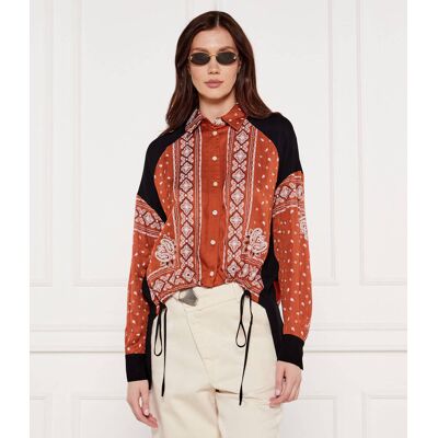 Pinko Koszula Loose fit koniakowy 40 Pinko Koszula Loose fit koniakowy 40