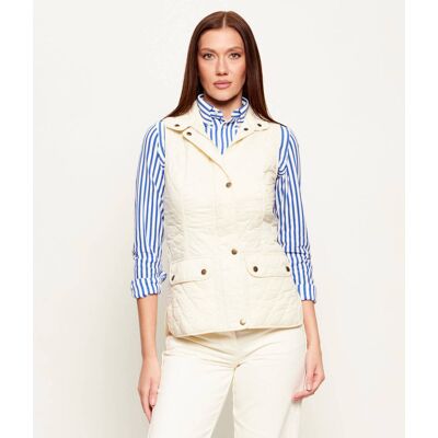 Barbour Bezrękawnik Otterburn Regular Fit kremowy 40 Barbour Bezrękawnik Otterburn Regular Fit kremowy 40
