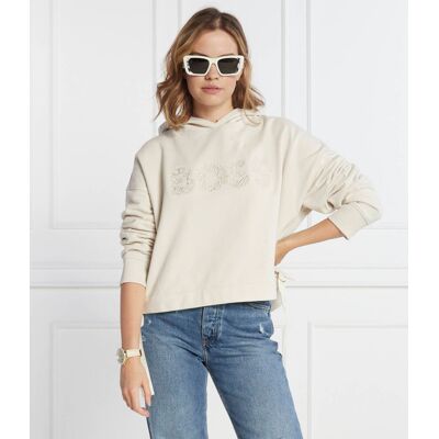 Boss ORANGE Bluza C Eblousa Cropped Fit beżowy XS Boss ORANGE Bluza C Eblousa Cropped Fit beżowy XS