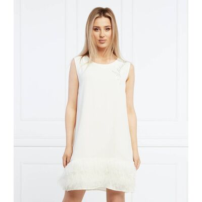 Twinset Actitude Sukienka biały S Twinset Actitude Sukienka biały S