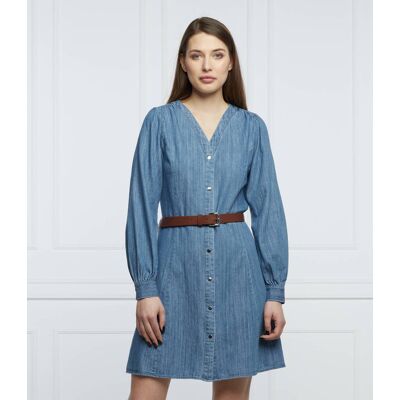 Michael Kors Sukienka z paskiem niebieski S Michael Kors Sukienka z paskiem niebieski S
