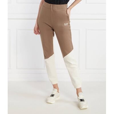 EA7 Spodnie dresowe Regular Fit brązowy M EA7 Spodnie dresowe Regular Fit brązowy M