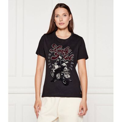 Aeronautica Militare T-shirt Regular Fit czarny M Aeronautica Militare T-shirt Regular Fit czarny M