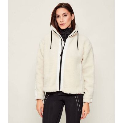 Bogner Fire + Ice Polarowa kurtka NINETTA2 Regular Fit z dodatkiem wełny ecru L Bogner Fire + Ice Polarowa kurtka NINETTA2 Regular Fit z dodatkiem wełny ecru L