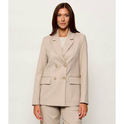 Guess Marynarka DANIELLE Regular Fit beżowy S Guess Marynarka DANIELLE Regular Fit beżowy S