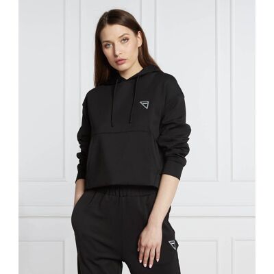 HUGO Bluza Decna Cropped Fit czarny L HUGO Bluza Decna Cropped Fit czarny L