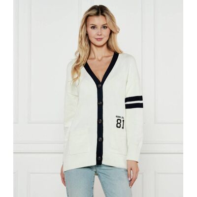 Guess Jeans Kardigan CARDI Regular Fit ecru L Guess Jeans Kardigan CARDI Regular Fit ecru L
