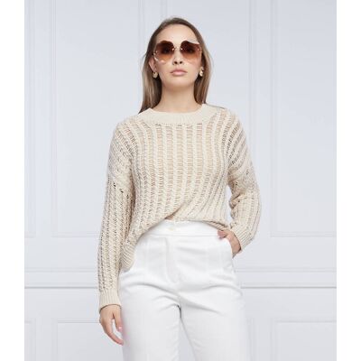 RIANI Sweter Regular Fit kremowy 34 RIANI Sweter Regular Fit kremowy 34