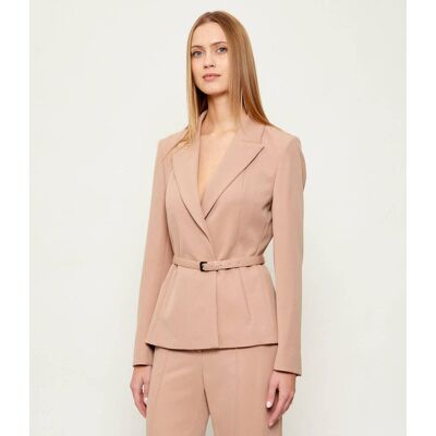 Marc Cain Marynarka Slim Fit nude 38 Marc Cain Marynarka Slim Fit nude 38