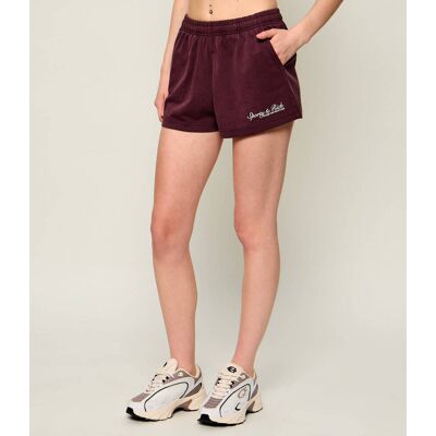 Sporty&Rich; Szorty LUCY Regular Fit bordowy S Sporty&Rich; Szorty LUCY Regular Fit bordowy S