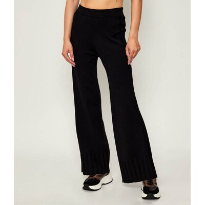 Liu Jo Sport Spodnie dzianinowe flare fit czarny M Liu Jo Sport Spodnie dzianinowe flare fit czarny M