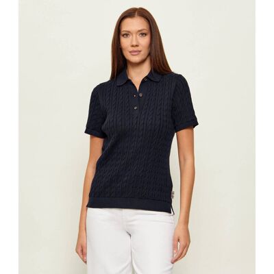 Barbour Polo Hartland Slim Fit granatowy 44 Barbour Polo Hartland Slim Fit granatowy 44