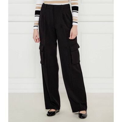 Guess Spodnie cargo MATEA PERFECT Regular Fit czarny XS Guess Spodnie cargo MATEA PERFECT Regular Fit czarny XS