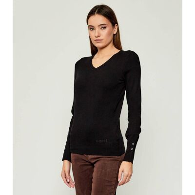 Guess Sweter Regular Fit czarny M Guess Sweter Regular Fit czarny M