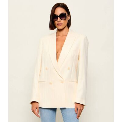 Patrizia Pepe Marynarka Loose fit ecru 36 Patrizia Pepe Marynarka Loose fit ecru 36
