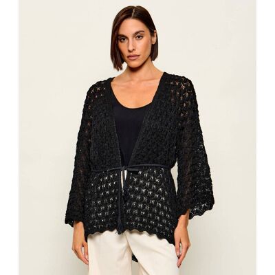 AKEP Kardigan Loose fit czarny L AKEP Kardigan Loose fit czarny L