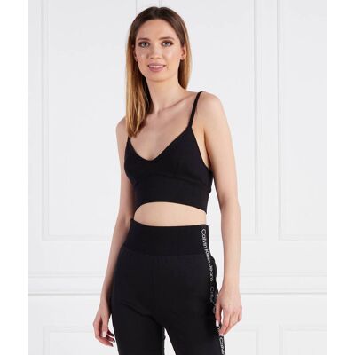 Calvin Klein Jeans Top MILANO Regular Fit czarny XS Calvin Klein Jeans Top MILANO Regular Fit czarny XS