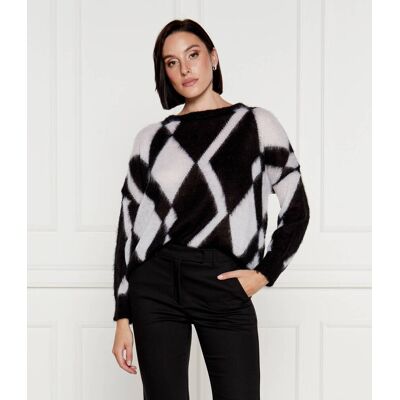 Marella SPORT Sweter ONICE Regular Fit czarny S Marella SPORT Sweter ONICE Regular Fit czarny S