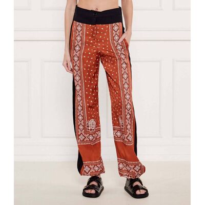 Pinko Spodnie SPIRITO Loose fit brązowy M Pinko Spodnie SPIRITO Loose fit brązowy M