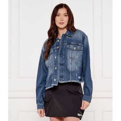 Karl Lagerfeld Jeans Jeansowa kurtka Relaxed fit granatowy S Karl Lagerfeld Jeans Jeansowa kurtka Relaxed fit granatowy S