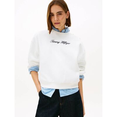 Tommy Hilfiger Bluza Relaxed fit ecru XL Tommy Hilfiger Bluza Relaxed fit ecru XL