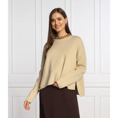 Marc O' Polo Sweter Oversize fit beżowy L Marc O' Polo Sweter Oversize fit beżowy L