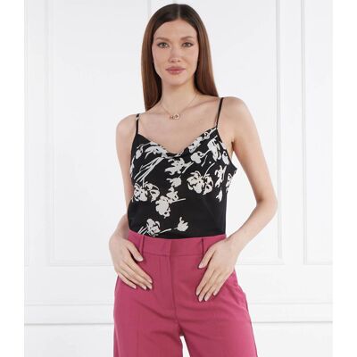 Marella Jedwabny Top Regular Fit czarny 40 Marella Jedwabny Top Regular Fit czarny 40