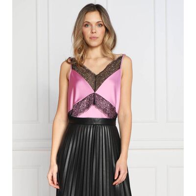 Boss BLACK Satynowy top Ilacea Regular Fit różowy 40 Boss BLACK Satynowy top Ilacea Regular Fit różowy 40