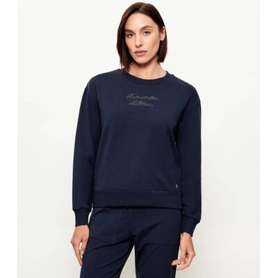 Aeronautica Militare Bluza Regular Fit granatowy XS Aeronautica Militare Bluza Regular Fit granatowy XS