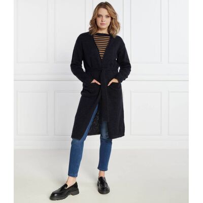MM Wełniany kardigan gabon Regular Fit czarny S MM Wełniany kardigan gabon Regular Fit czarny S