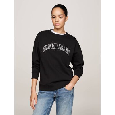 Tommy Jeans Bluza VARSITY Loose fit czarny S Tommy Jeans Bluza VARSITY Loose fit czarny S