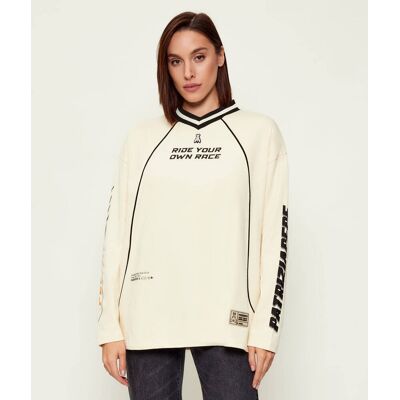 Patrizia Pepe Bluza Loose fit beżowy M Patrizia Pepe Bluza Loose fit beżowy M