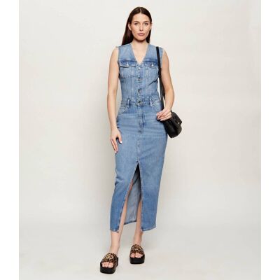 Liu Jo Jeans Jeansowa sukienka niebieski 38 Liu Jo Jeans Jeansowa sukienka niebieski 38