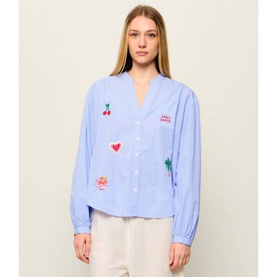 ST.Barth Koszula Liona Loose fit niebieski S ST.Barth Koszula Liona Loose fit niebieski S