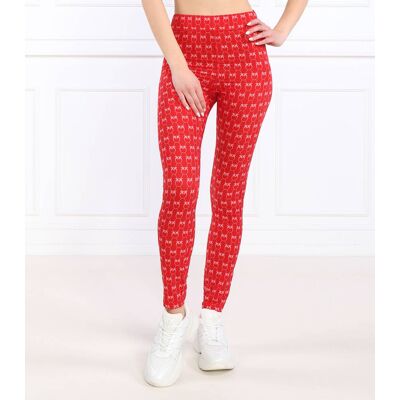 Pinko Legginsy GELOSO Slim Fit czerwony S Pinko Legginsy GELOSO Slim Fit czerwony S