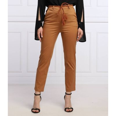 Patrizia Pepe Spodnie Slim Fit kasztanowy 36 Patrizia Pepe Spodnie Slim Fit kasztanowy 36