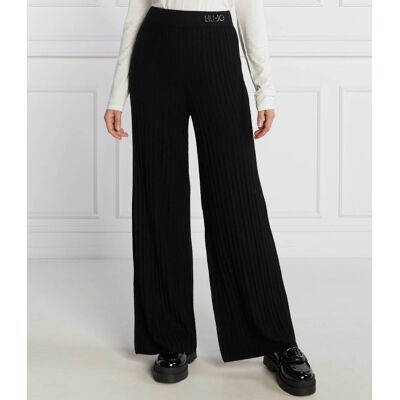 Liu Jo Rose Spodnie dzianinowe flare fit czarny XS Liu Jo Rose Spodnie dzianinowe flare fit czarny XS