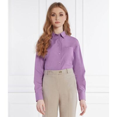 MAX&Co.; Koszula VELOURS Regular Fit fioletowy 38 MAX&Co.; Koszula VELOURS Regular Fit fioletowy 38
