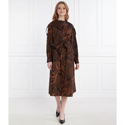 Weekend MaxMara Sukienka z paskiem UNIONE brązowy 40 Weekend MaxMara Sukienka z paskiem UNIONE brązowy 40