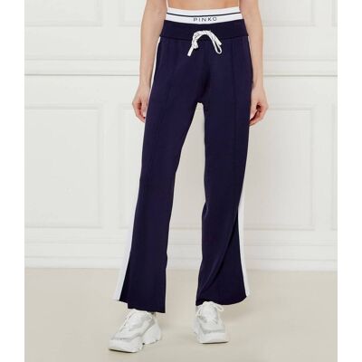 Pinko Spodnie dresowe MARSICANO Regular Fit pique granatowy M Pinko Spodnie dresowe MARSICANO Regular Fit pique granatowy M