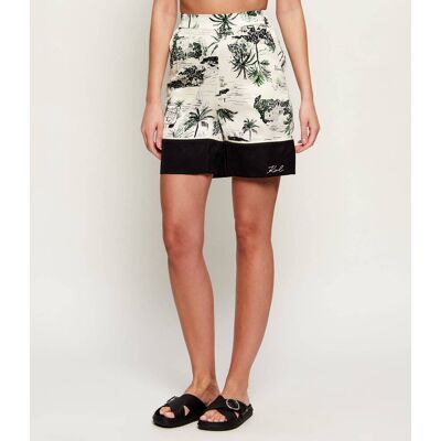Karl Lagerfeld Szorty Relaxed fit ecru 36 Karl Lagerfeld Szorty Relaxed fit ecru 36
