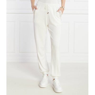 Liu Jo Sport Spodnie dzianinowe Regular Fit biały XL Liu Jo Sport Spodnie dzianinowe Regular Fit biały XL