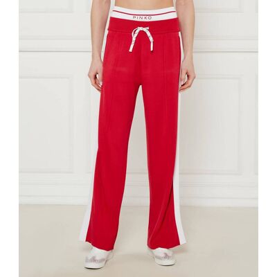 Pinko Spodnie dresowe MARSICANO Regular Fit pique czerwony S Pinko Spodnie dresowe MARSICANO Regular Fit pique czerwony S
